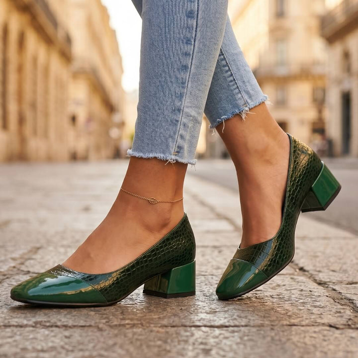 Noelle Leather Heels