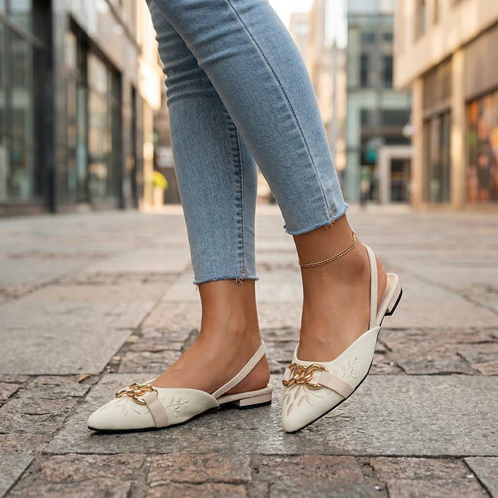 Cleo Embroidered Flats