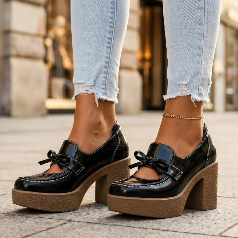 Roslyn Leather Heels