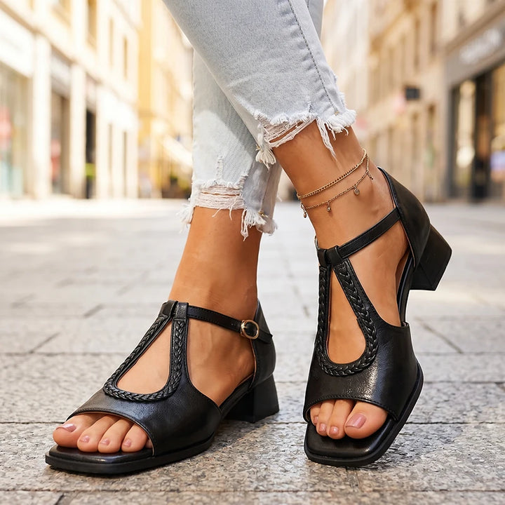 Talia Leather Sandals