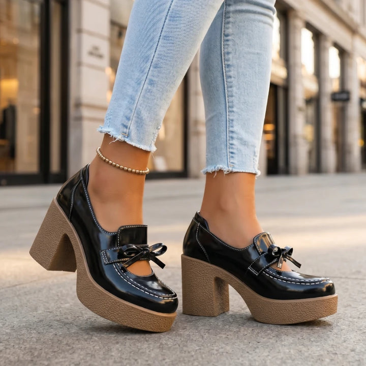 Roslyn Leather Heels