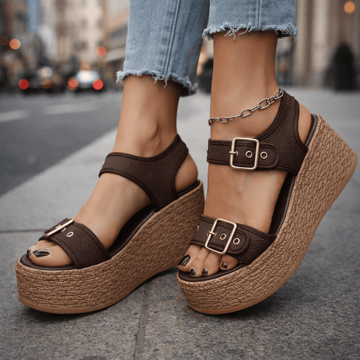 Naia Buckle Wedges