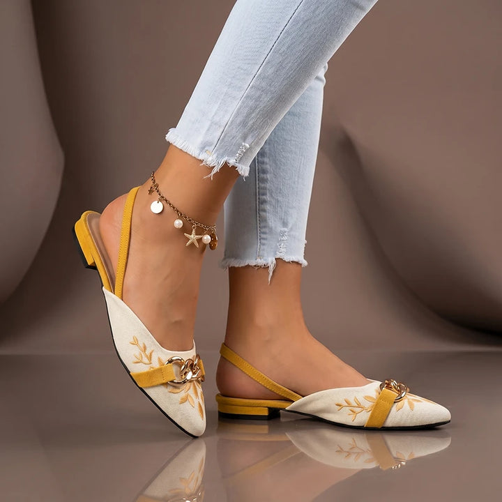 Cleo Embroidered Flats