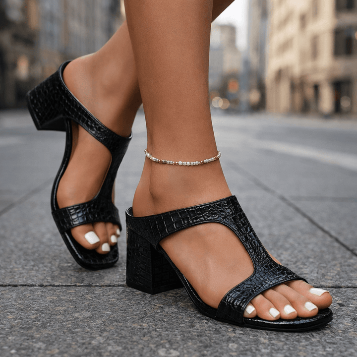 Alira Leather Heels