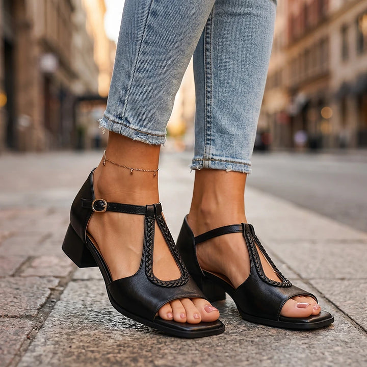Talia Leather Sandals
