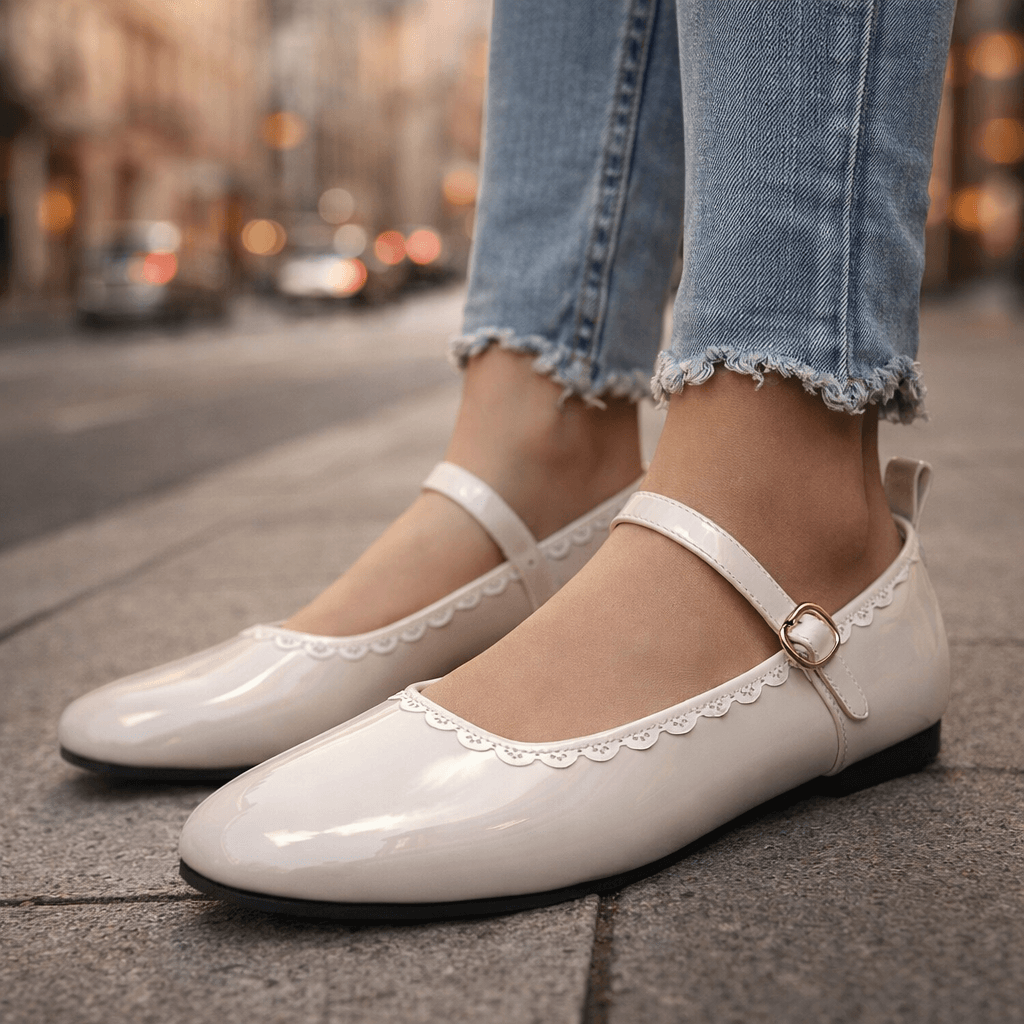 Odette Noir Flats