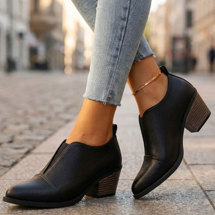 Monroe Leather Heels