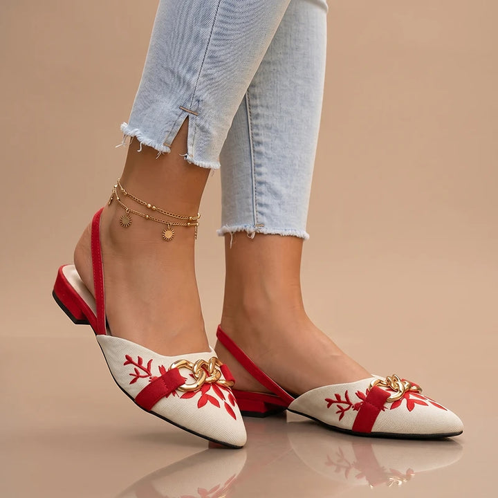 Cleo Embroidered Flats
