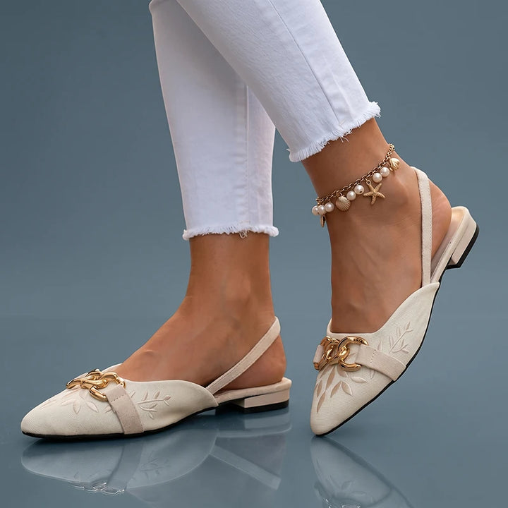 Cleo Embroidered Flats