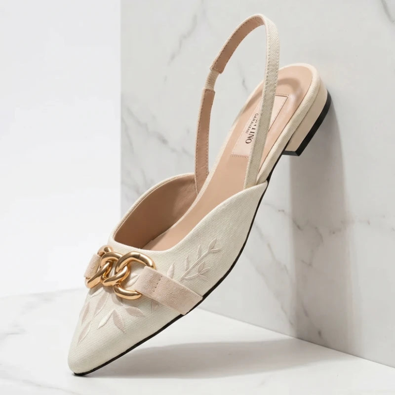 Cleo Embroidered Flats