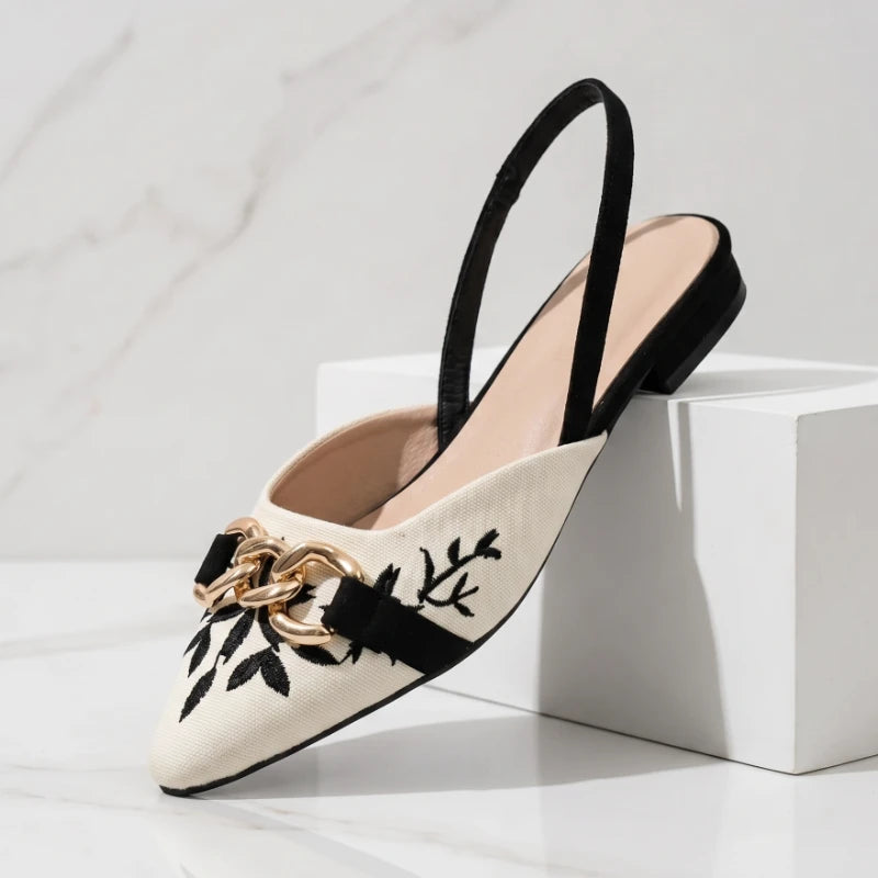 Cleo Embroidered Flats