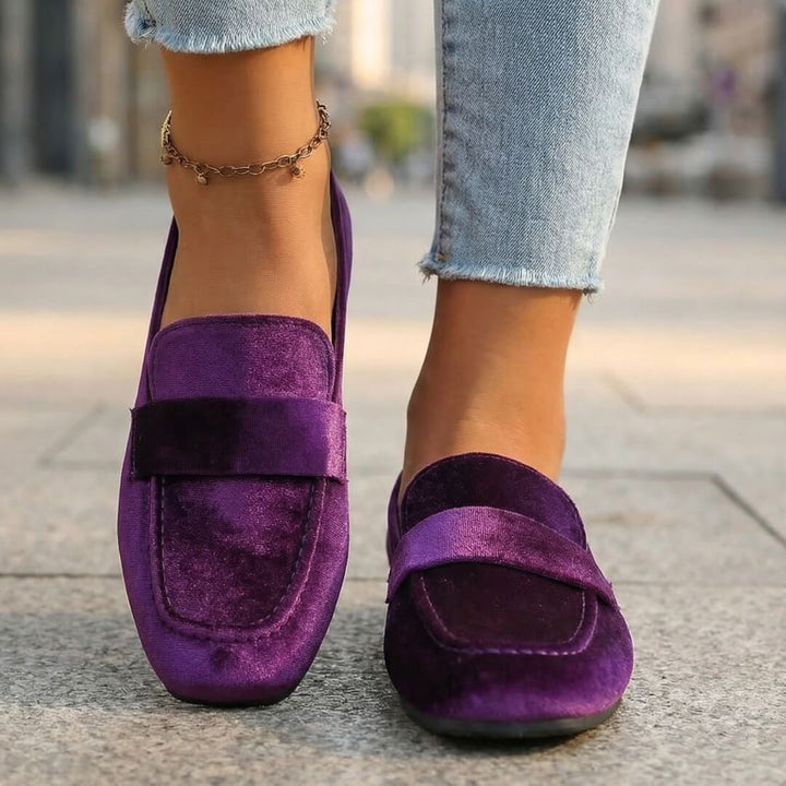 Serena Velvet Loafers