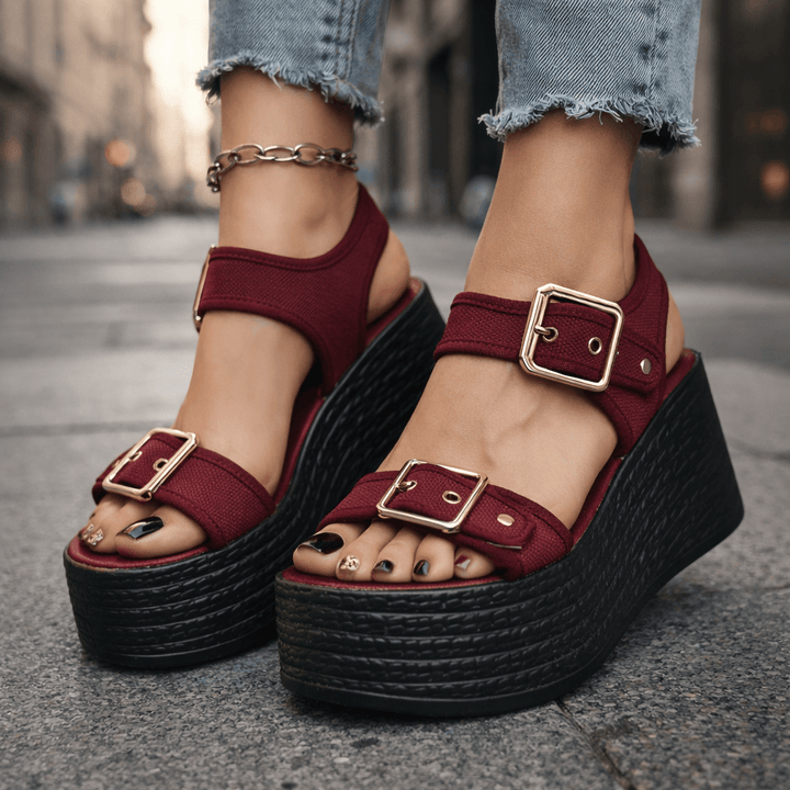Naia Buckle Wedges