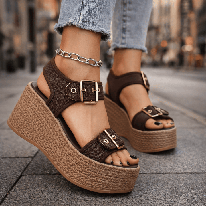 Naia Buckle Wedges