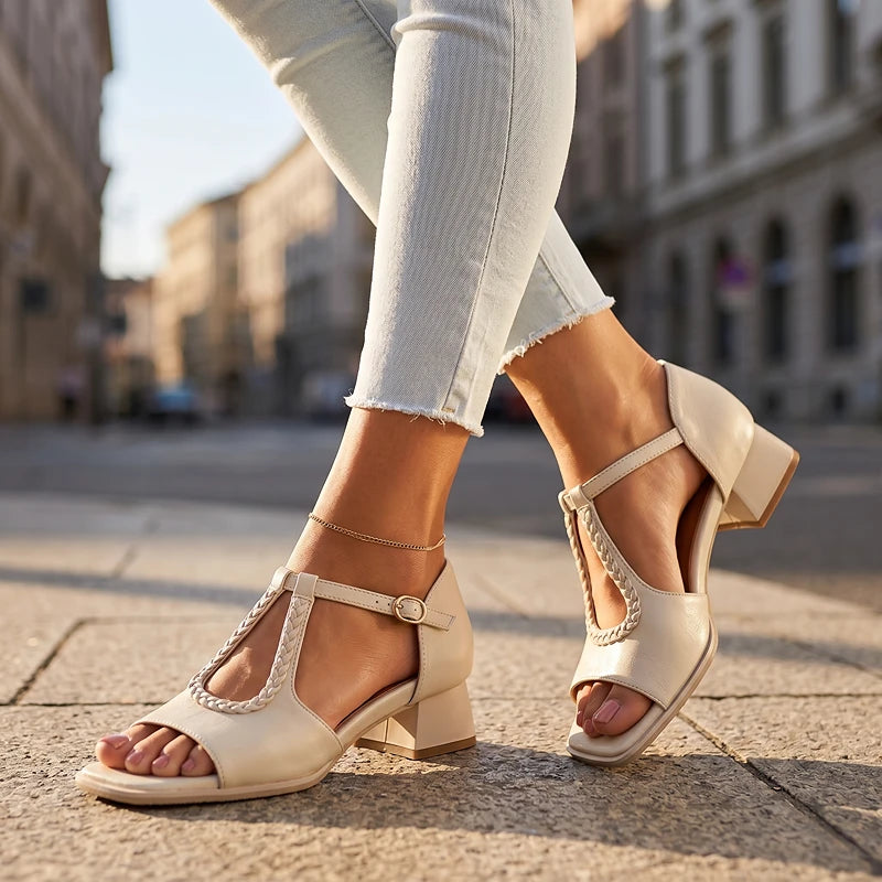 Talia Leather Sandals