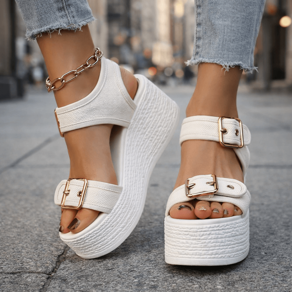 Naia Buckle Wedges