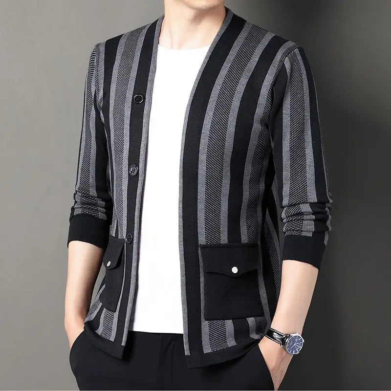 Paramount Striped Cardigan