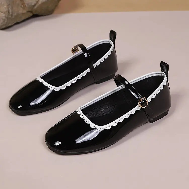 Odette Noir Flats