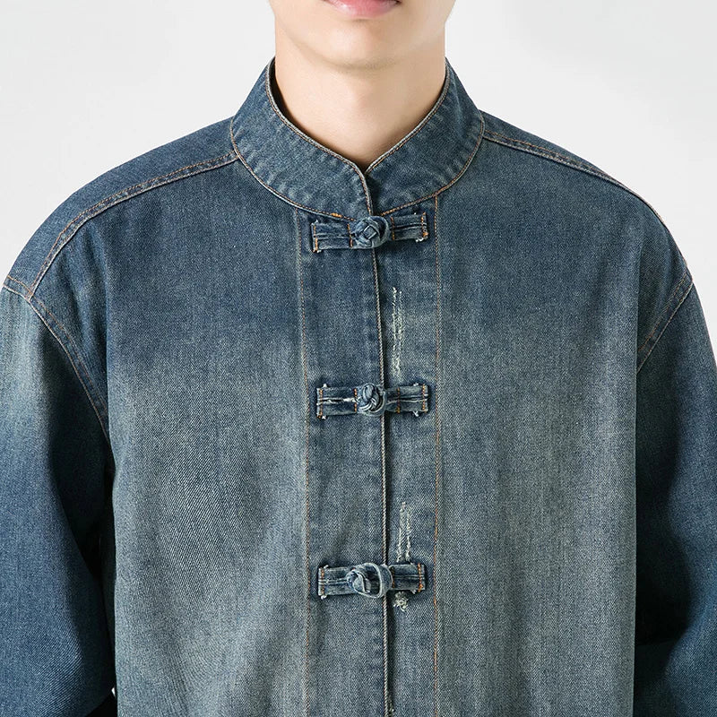 Fusion Knot Denim Jacket
