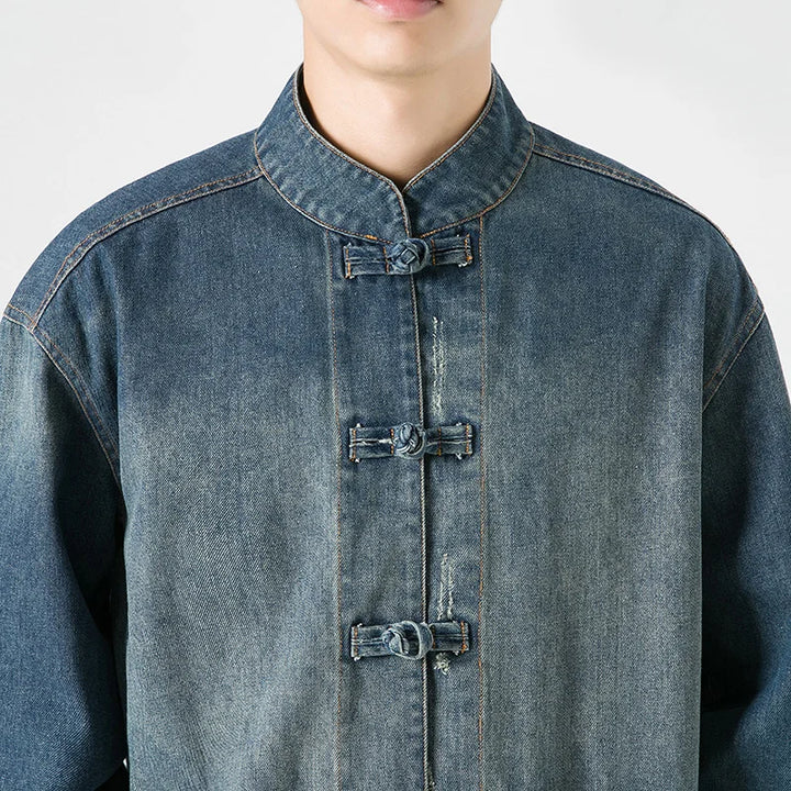 Fusion Knot Denim Jacket