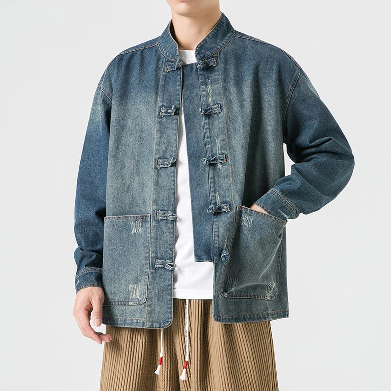 Fusion Knot Denim Jacket
