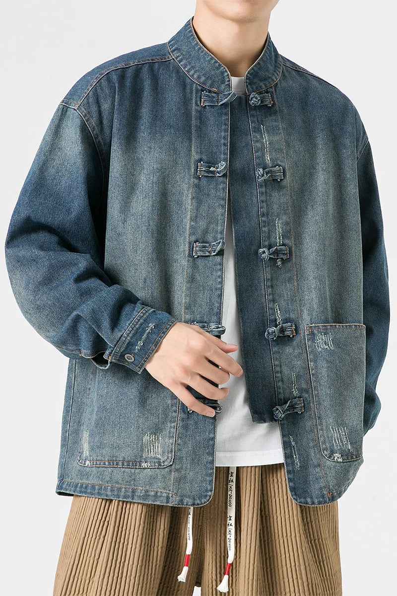 Fusion Knot Denim Jacket