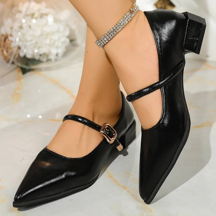 Sofia Leather Heels