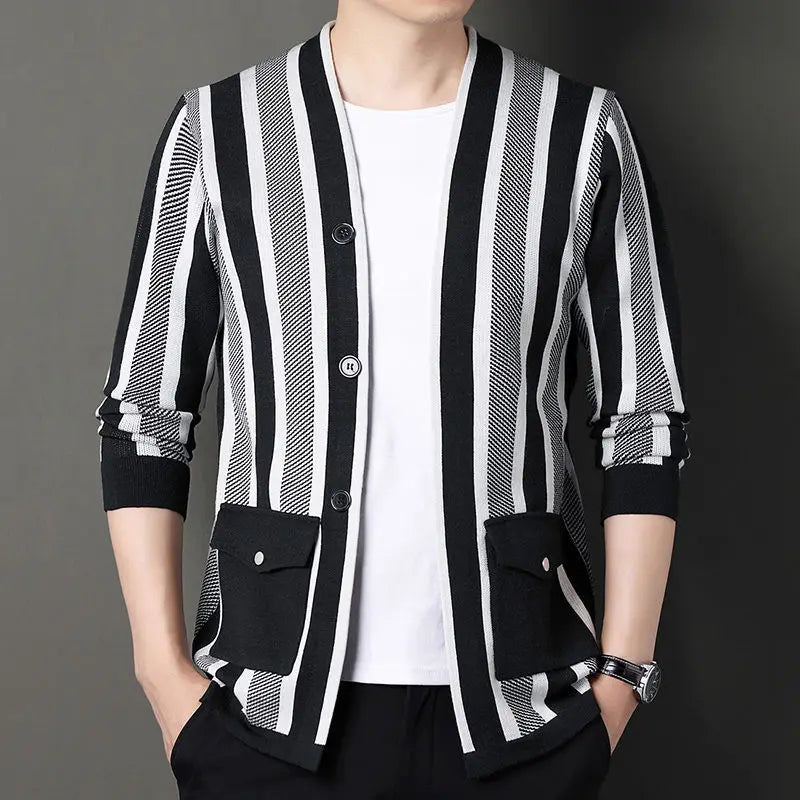 Paramount Striped Cardigan